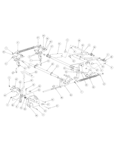 Lift Assembly Diagram and Parts List for M60-KW 53BB5D8X750-25HP-OHV Cub Cadet Lawn Tractor